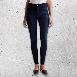 AG The Farrah Skinny Jeans Sleek High Rise Stretch Denim Indigo Wash Women's 28R